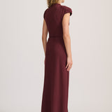 DRAPE SKIRT BERRY