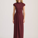DRAPE SKIRT BERRY