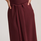 DRAPE SKIRT BERRY