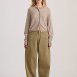 BARREL DENIM JEAN WILD GREEN