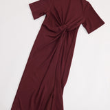 TWIST DRESS BERRY