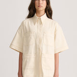 SHORT SLEEVE DENIM SHIRT