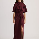 TWIST DRESS BERRY