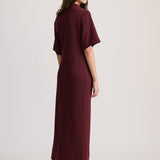 TWIST DRESS BERRY