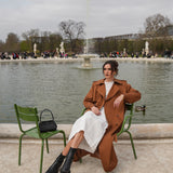 DOUBLE BREASTED TRENCH CHESTNUT