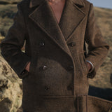 WOOL JACKET RICH CACAO