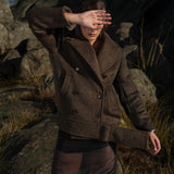WOOL JACKET RICH CACAO