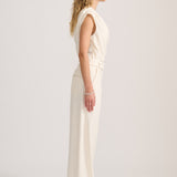 SLEEVELESS WRAP TOP IVORY