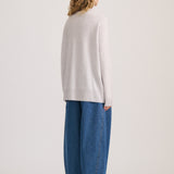 CASHMERE MOHAIR ROLL NECK SLATE GREY