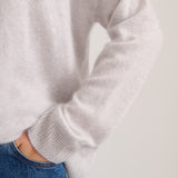 CASHMERE MOHAIR ROLL NECK SLATE GREY