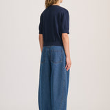 BARREL DENIM JEAN MID BLUE