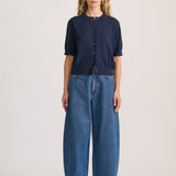 BARREL DENIM JEAN MID BLUE