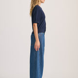 BARREL DENIM JEAN MID BLUE