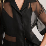 SHEER SHIRT