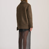 WOOL JACKET RICH CACAO – PRE ORDER