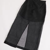 SHEER SKIRT BLACK