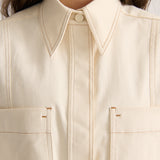SHORT SLEEVE DENIM SHIRT