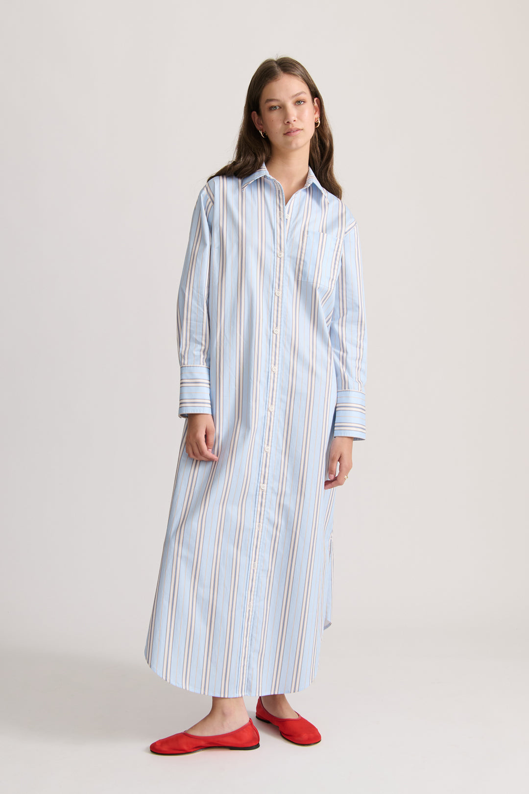 Emerson Striped Tie Waist Dress main image 0